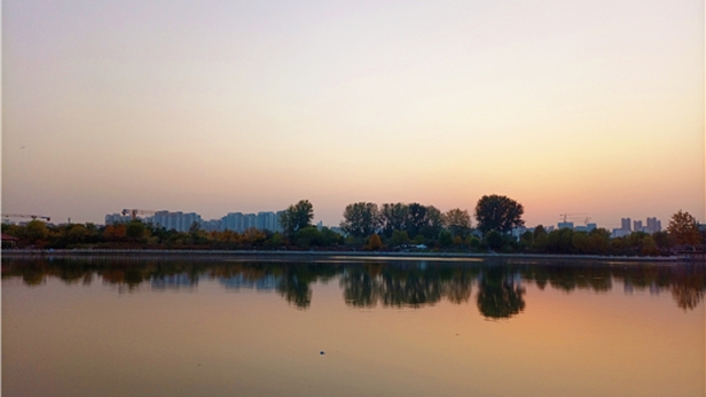 蘆花白，秋水寒